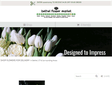 Tablet Screenshot of bethelflowermarket.com